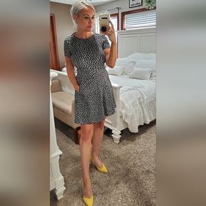 Kate Spade Spot Ponte Dress, size 0, Classic Chic